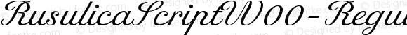 Rusulica Script W00 Regular