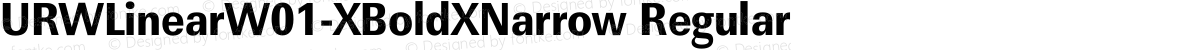 URWLinearW01-XBoldXNarrow Regular
