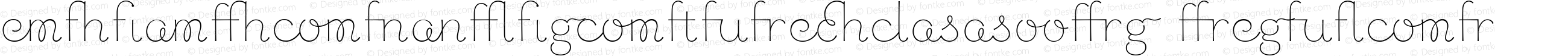 Chic Hand Ligatures W00 Regular