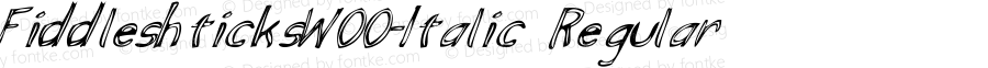 FiddleshticksW00-Italic Regular Version 1.1