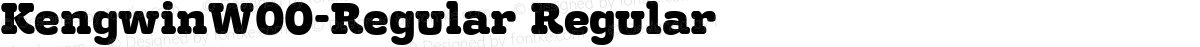 KengwinW00-Regular Regular