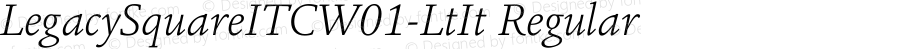 LegacySquareITCW01-LtIt Regular Version 1.01