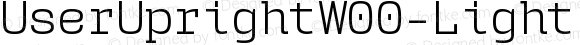 UserUprightW00-Light Regular