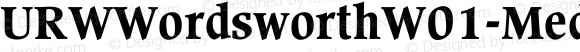 URWWordsworthW01-Medium Regular