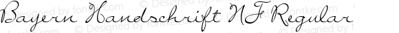 Bayern Handschrift NF Regular