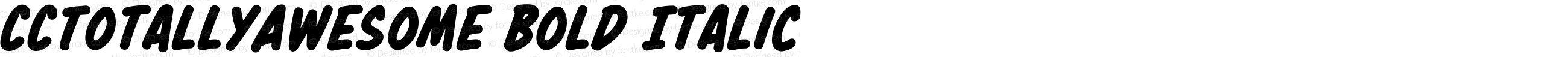 CCTotallyAwesome Bold Italic