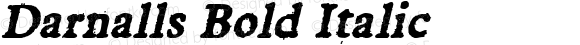 Darnalls Bold Italic