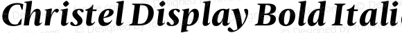 Christel Display Bold Italic