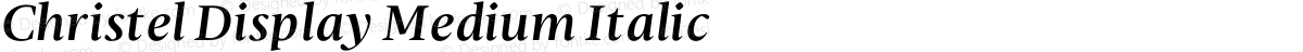 Christel Display Medium Italic