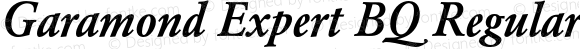 Garamond (R) Expert Medium Italic OsF