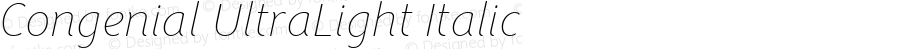 Congenial UltraLight Italic