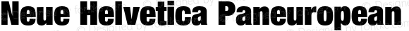 Neue Helvetica Paneuropean 107 Condensed Extra Black