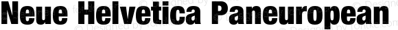 Neue Helvetica Paneuropean 97 Condensed Black
