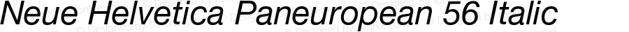 NeueHelveticaPaneuropean-56Italic