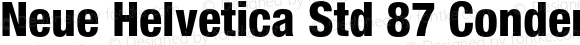 Neue Helvetica Std 87 Condensed Heavy