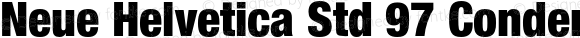 Neue Helvetica Std 97 Condensed Black