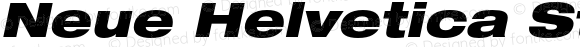 Neue Helvetica Std 93 Extended Black Oblique