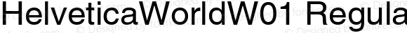 HelveticaWorldW01 Regular