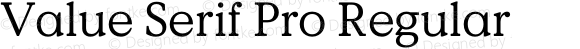 Value Serif Pro Regular