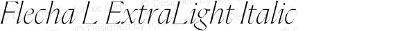 Flecha L ExtraLight Italic