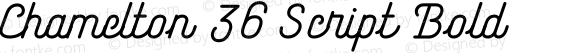 Chamelton 36 Script Bold