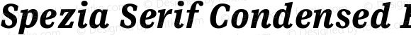 Spezia Serif Condensed Bold Italic D