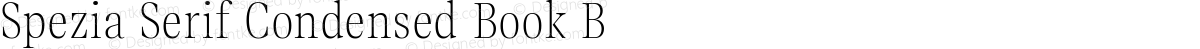 Spezia Serif Condensed Book B
