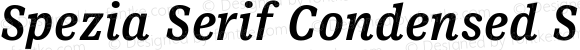 Spezia Serif Condensed SemiBold Italic D