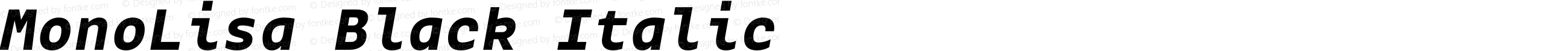 MonoLisa-BlackItalic