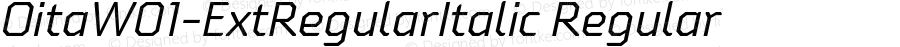 OitaW01-ExtRegularItalic Regular