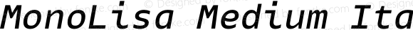 MonoLisa Medium Italic