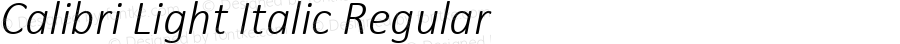 Calibri W01 Light Italic