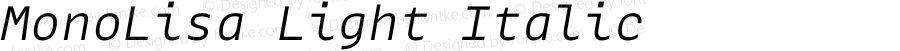 MonoLisa Light Italic