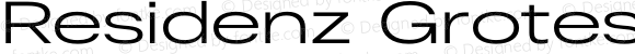 Residenz Grotesk Extended Regular