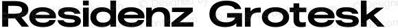 Residenz Grotesk Extra Wide Bold Version 0.940