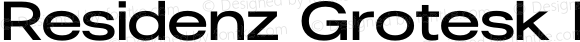 Residenz Grotesk Extra Wide Semi Bold Version 0.940