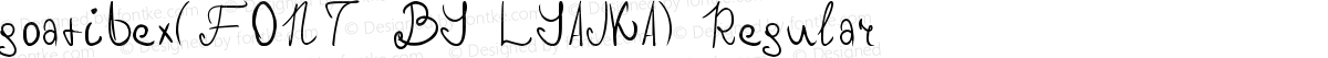 goatibex(FONT BY LYAJKA) Regular