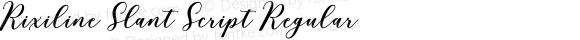 RixilineSlantScript