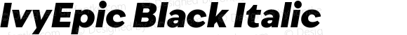 IvyEpic Black Italic