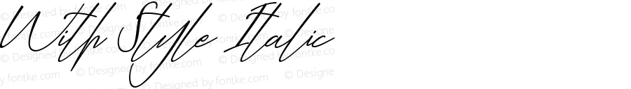 With Style Italic