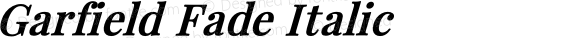 Garfield Fade Italic Version 1.002;Fontself Maker 3.5.4