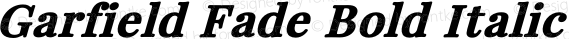 Garfield Fade Bold Italic Version 1.001;Fontself Maker 3.5.4