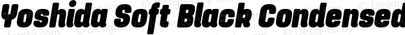 Yoshida Soft Black Condensed Italic
