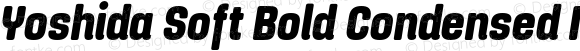 Yoshida Soft Bold Condensed Italic
