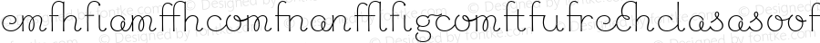 Chic Hand Ligatures W00 Bold