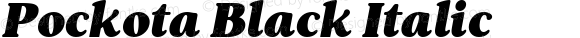 Pockota Black Italic