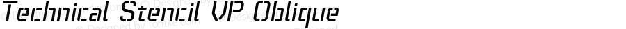 Technical Stencil VP Oblique 1.000