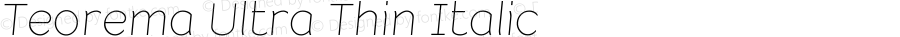 Teorema Ultra Thin Italic