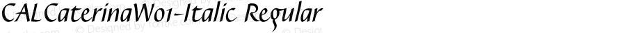 CAL Caterina W01  Italic