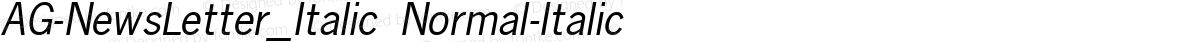 AG-NewsLetter_Italic Normal-Italic